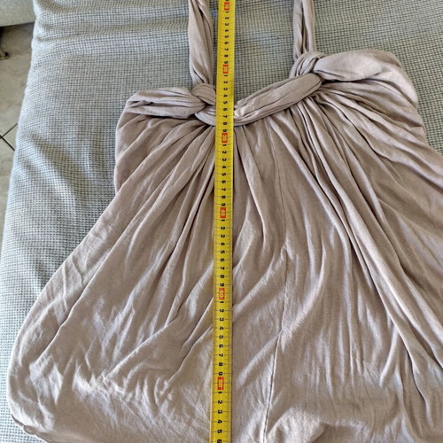 Boho Cotton Halter Top Charlie Joe new, gray beige, size M