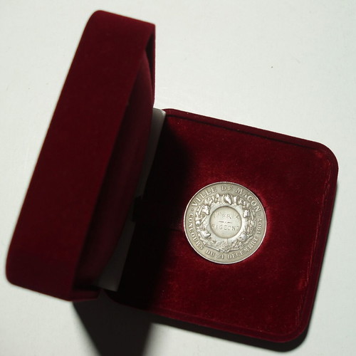 Concours Agricole Ville de Macon 1907 commemorative medal used
