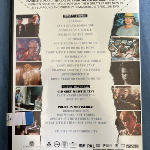 The Police Every Breath You Take DVD like new