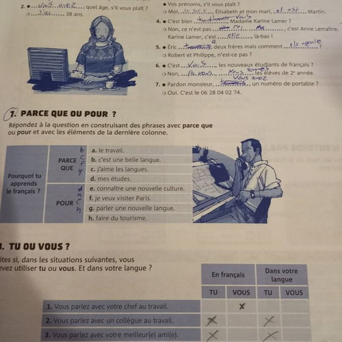 Nouveau Rond-Point 1 language books used, with 2 CDs and workbook