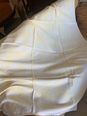 Linen tablecloth 1.39x1.64 m with small stain