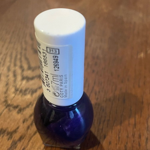 Purple nail polish with glitter Quick Dry new