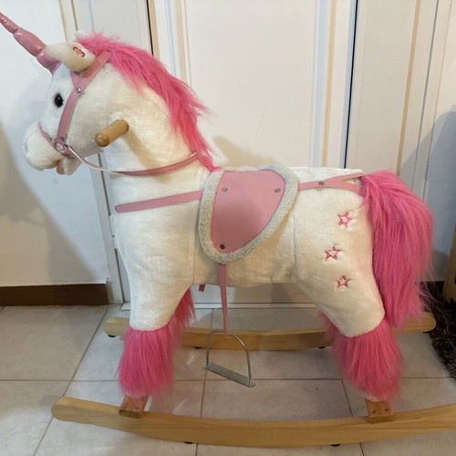 Unicorn rocking horse like new for girls