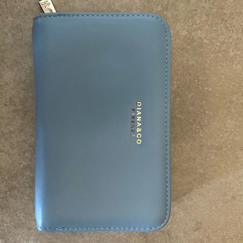 Diana & Co blue synthetic women's wallet like new