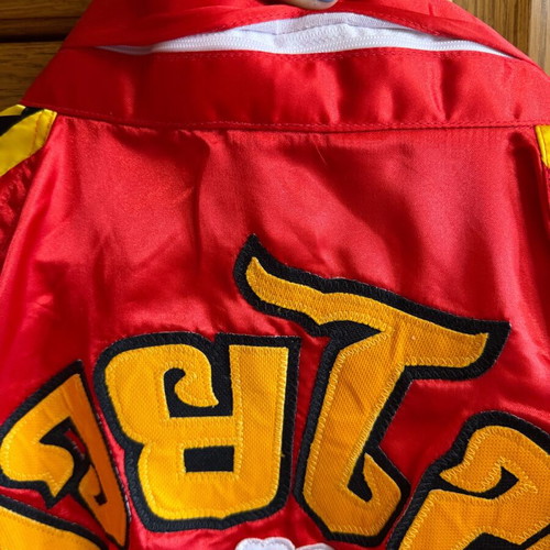 Twins tracksuit men XL red satin like new