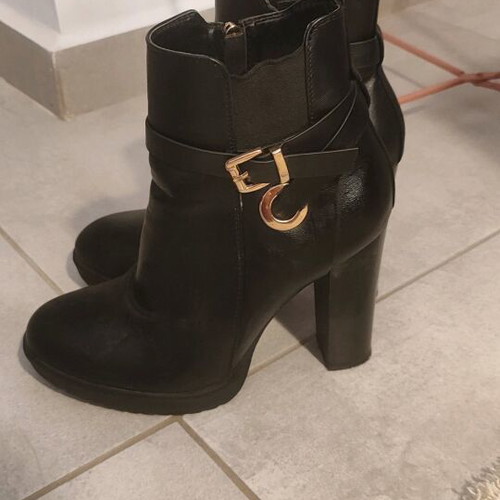 Migato black women's ankle boots used size 38