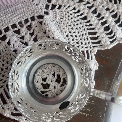 Vintage glass holders used, set of 6 pieces