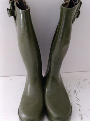 Women's galoshes used, size 41, green