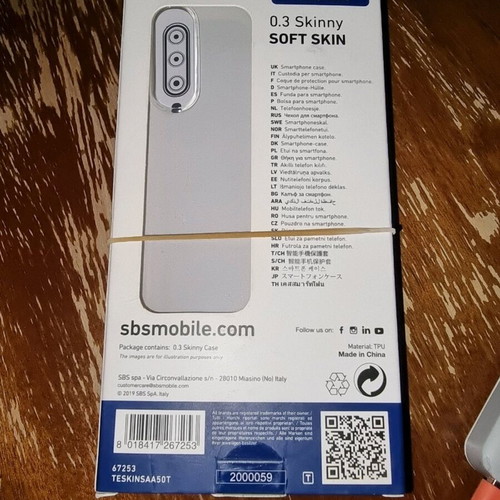 Samsung A50 silicone 0.3 new