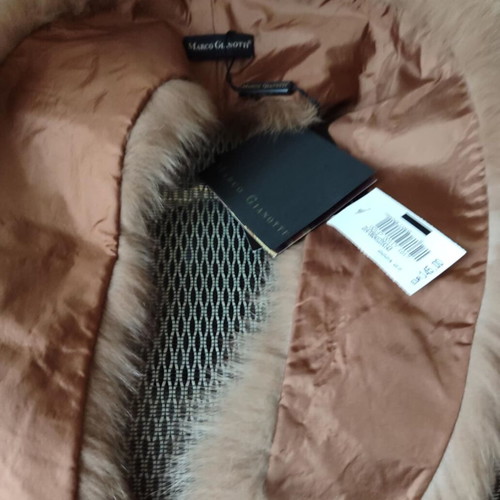 Fur collar new Marco Gianotti, dyed fox fur, 15 x 90 cm
