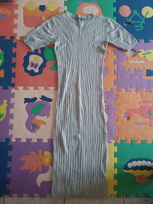 Bershka Large Dress gray, like new, thin weave