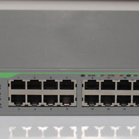 Allied Telesis AT-FS724L switch restored, 24 Ethernet ports
