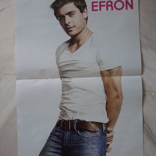 Zac Efron & Shiloh Fernandez poster like new, U!Girl magazine
