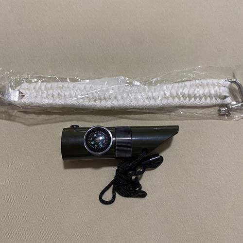 Survival whistle and rope bracelet new