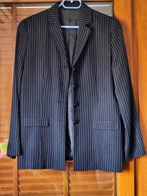 Esprit Collection women's light jacket black striped-white like new, No.D40
