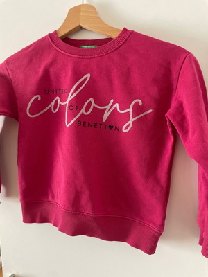 Benetton sweatshirt used, pink, size 116 cm for 6 years old
