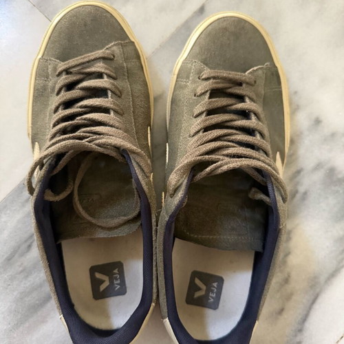 Veja Campo men's shoes used, suede, green size 41