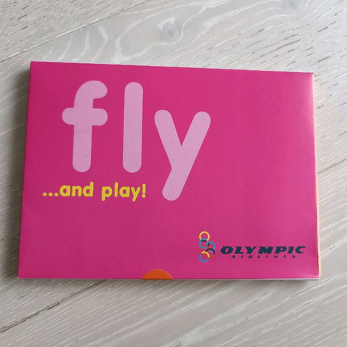 Olympic Airlines vintage kids painting set collectible