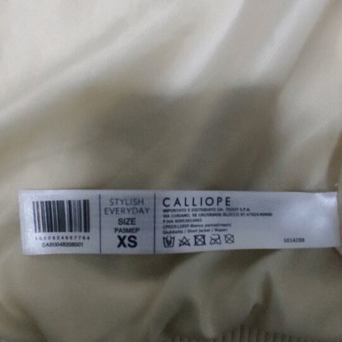 Calliope cream-beige faux fur jacket