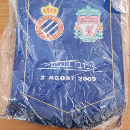 Espanyol Collectible Banner like new from 1st Match vs Liverpool