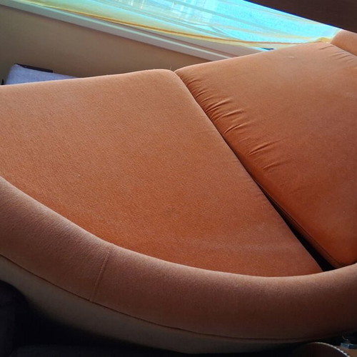 Sofa bed orange used, 180 cm