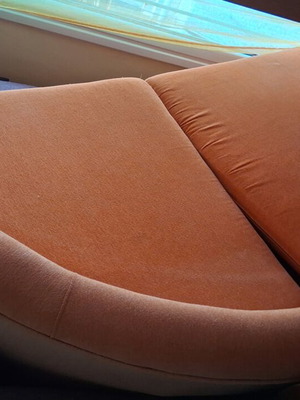 Sofa bed orange used, 180 cm