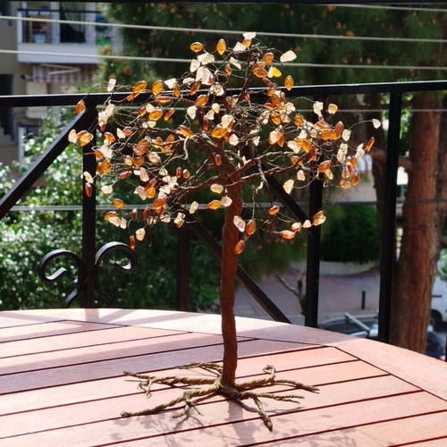Decorative Tree of Life like new, gemstone accents