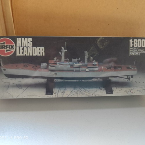 Airfix HMS Leander model kit 1:600 scale