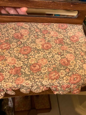 Storage box like new with fabric top