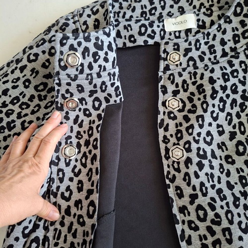 Vicolo jacket coat new, size S, black and grey