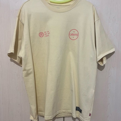 Levis short-sleeve shirt yellow Large like new