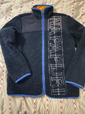 Ζακέτα fleece Napapijri για 14 ετών σαν καινούργιο, μπλε σκούρα