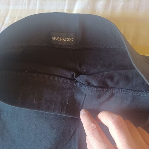 Even&Odd midi fitted black skirt like new
