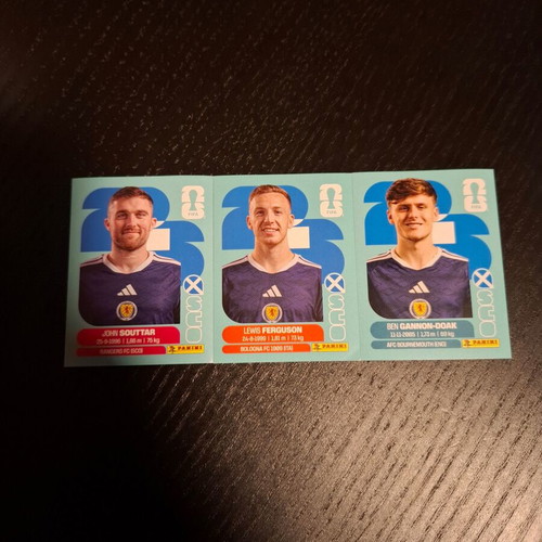 Scotland Players FIFA World Cup 2026 Stickers new