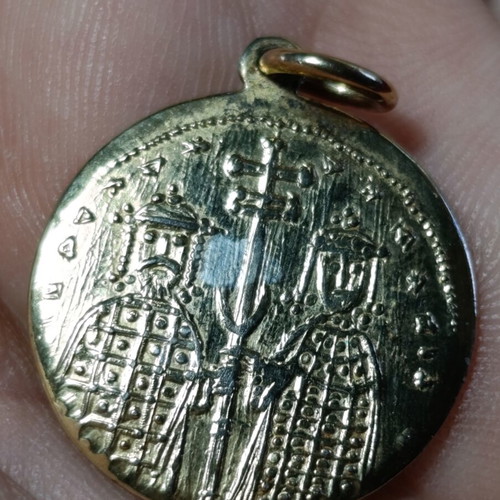 Konstantinato with Byzantine motifs used, gold plated silver 925