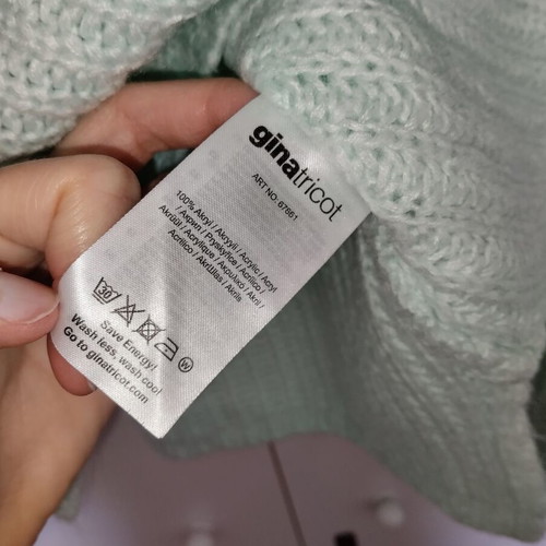 Gina Tricot turtleneck sweater turquoise like new, small medium