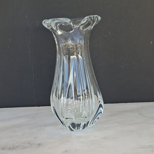 Murano vase transparent like new, 25 x 15 cm
