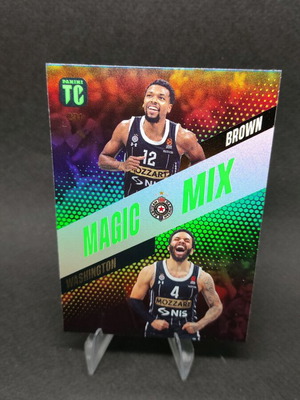 Συλλεκτική κάρτα Panini Top Class Euroleague Brown-Washington Magic Mix σαν καινούργιο