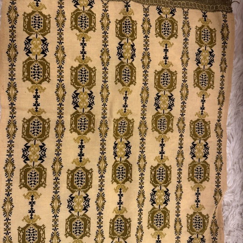 Large hand-embroidered meter-long table runner new