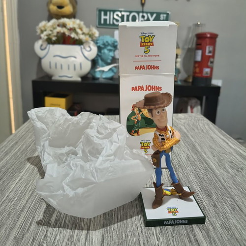 Papa Johns Disney Toy Story 5 Woody collectible figurine new