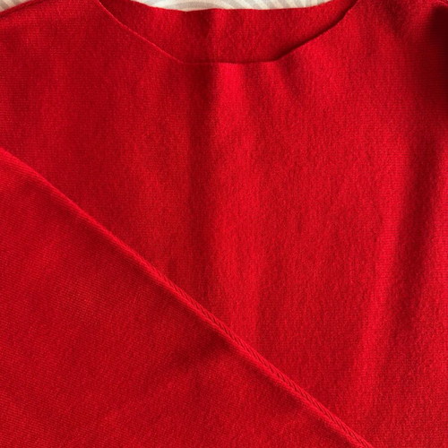 Knitted sweater like new, red, size S