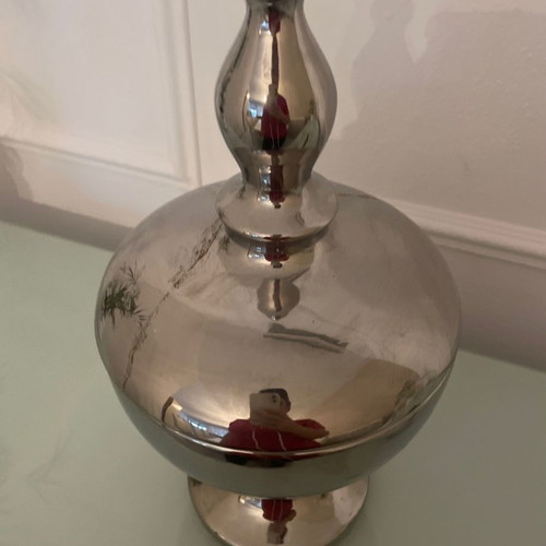 Table decor used, gray silver