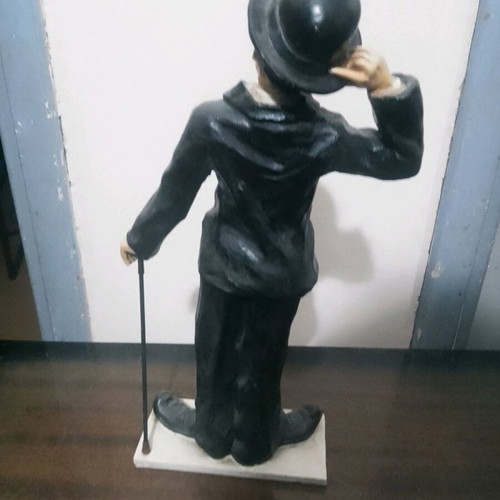 Charlie Chaplin vintage figure used, 35 cm miniature
