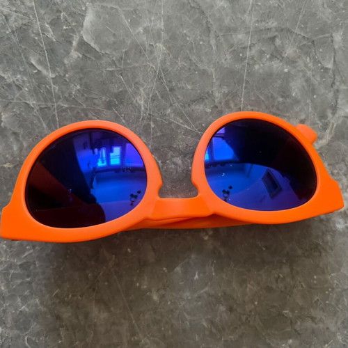 Aperol Spritz Sunglasses new, orange frame with blue lenses