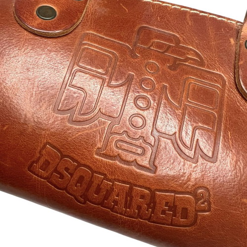 Dsquared2 leather handbag, brown