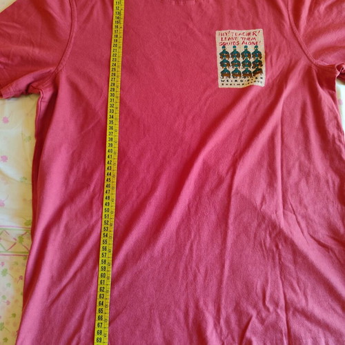 Hey Teacher Artist T-Shirt new, size M, light red