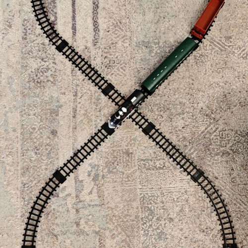 Electric train set with number 8 tracks