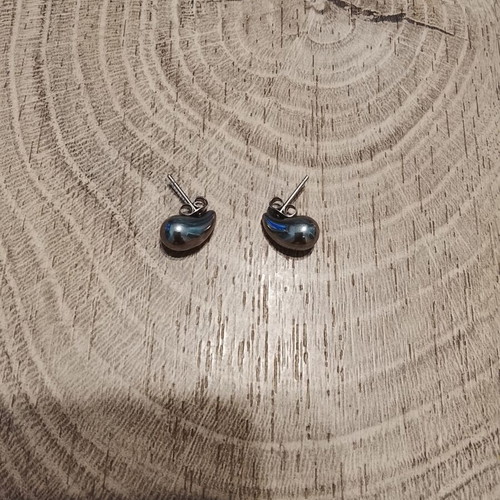 Stainless Steel Earrings like new, silver color