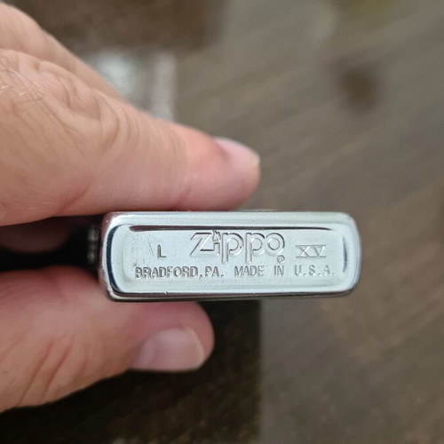 Zippo lighter 1999, brushed chrome