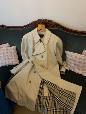 Men's trench coat like new, beige, size L